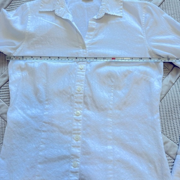 2/$10 Van Heusen Originals White button front collared shirt Sz XS - Picture 5 of 9